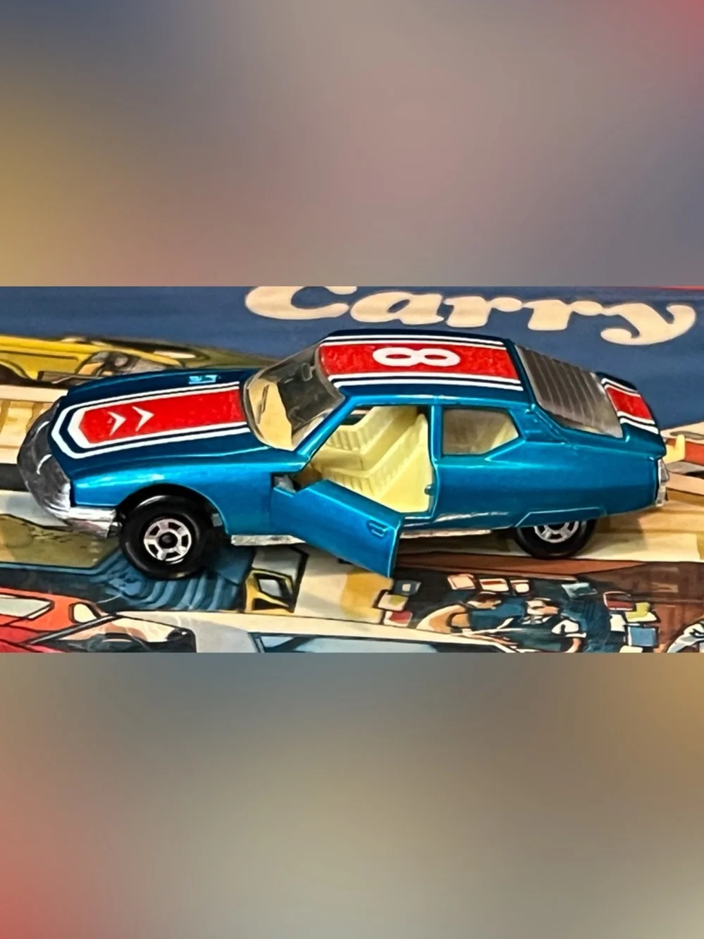 Vintage Matchbox Superfast 1971 Citroen SM No. 51 Metallic Blue Lesney England